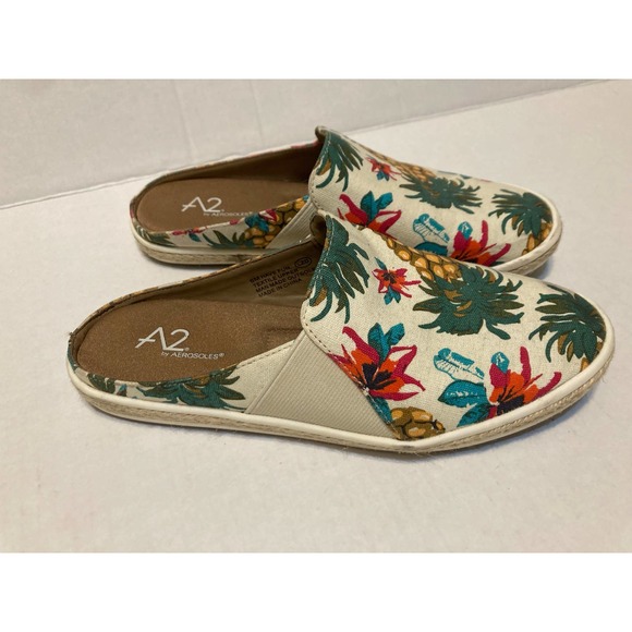 Aerosoles A2 Womens Flats 6M Tropical Print - Picture 2 of 9
